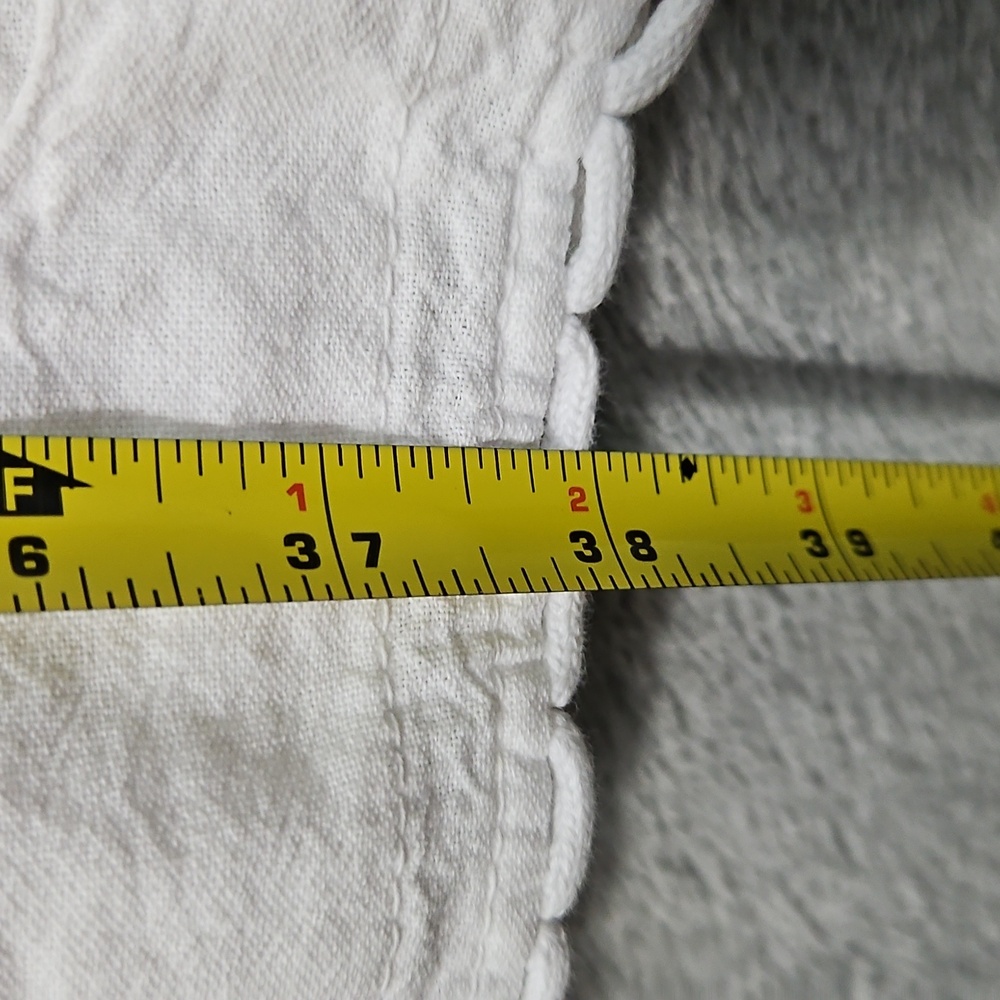 Blanco XL White Cotton Sundress Made In Peru Vneck Summer Dress Beach - Picture 3 of 9